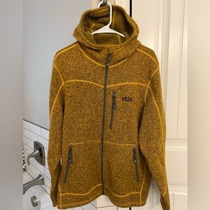 Stio Men’s Wilcox Sweater Fleece Jacket in Golden Hour, Size XL, NWOT!!